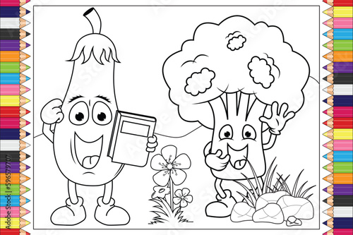 coloring pages for kids graphic