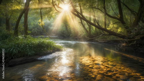 A crystal-clear stream mean...