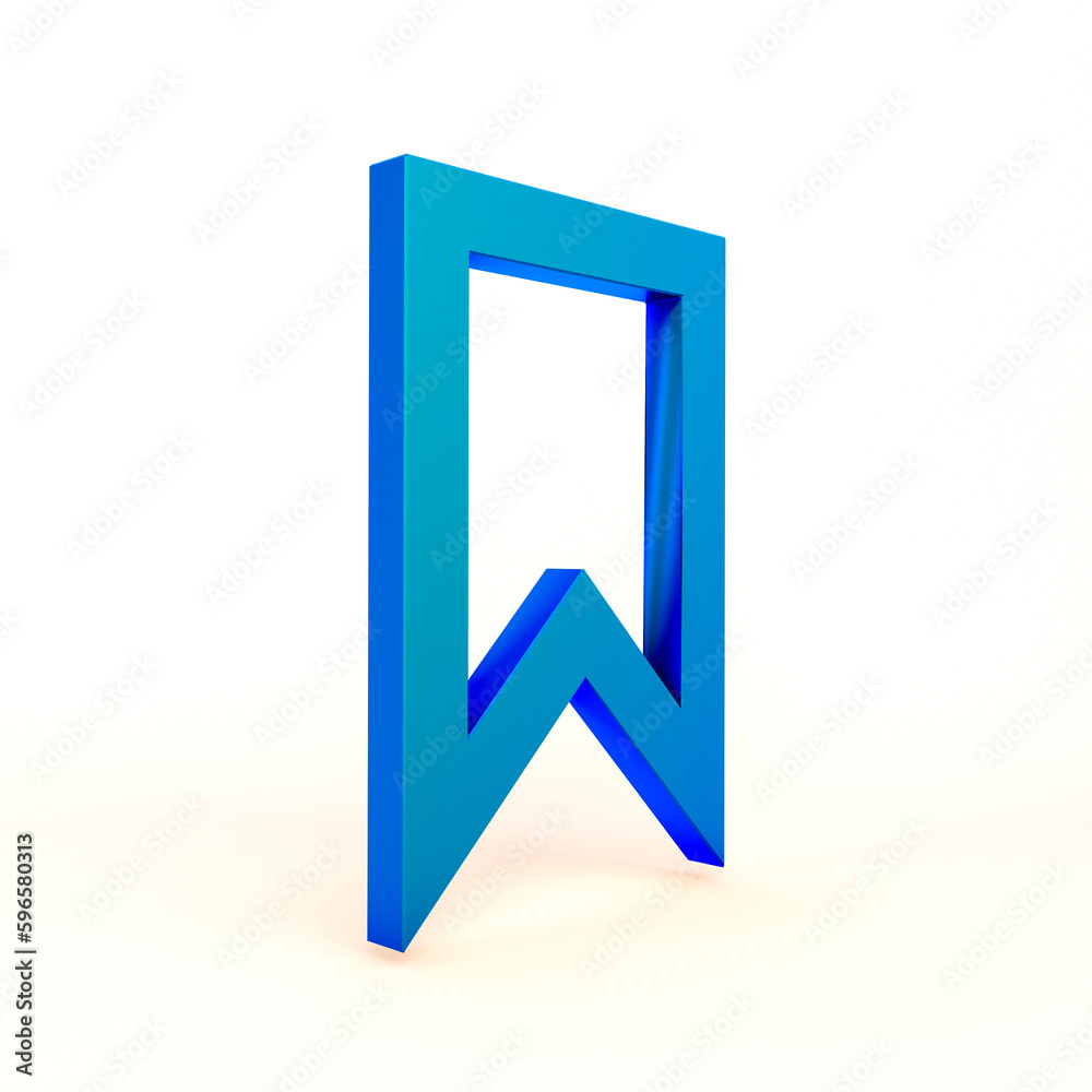 Bookmark Button Left Side In White Background Bookmark Button Left Side In White Background
