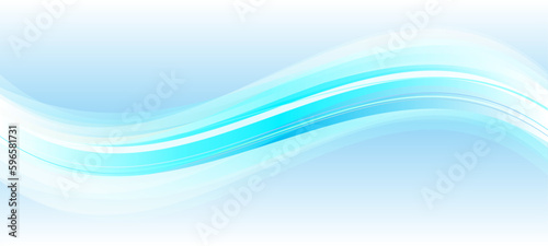緩やかな波形の背景素材、ベクターイラスト