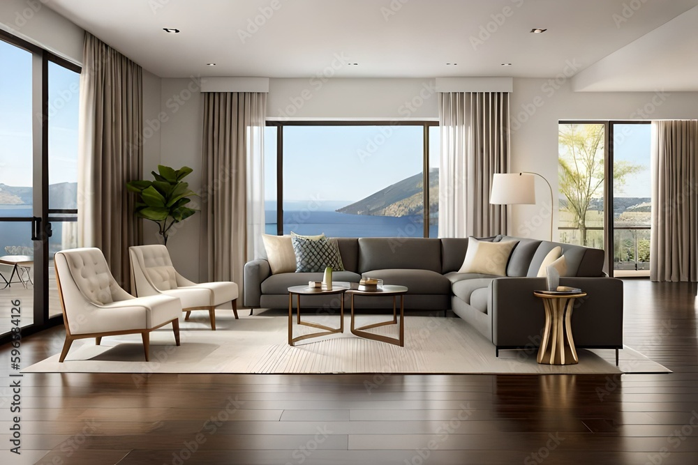 Interior design of a living room that embraces the concept of hygge ...