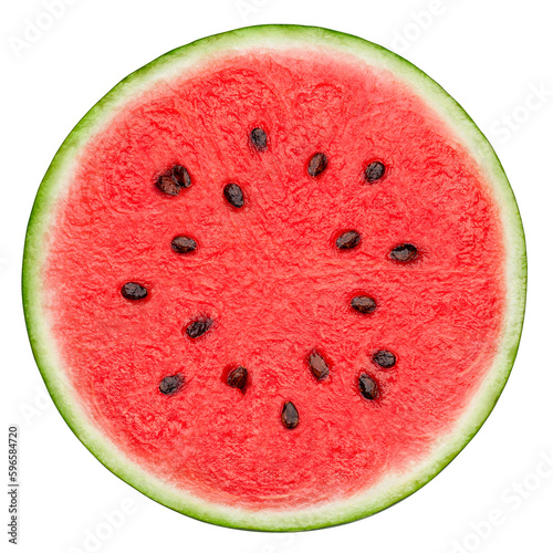 Fotografie Watermelon isolated on white background, full depth of field