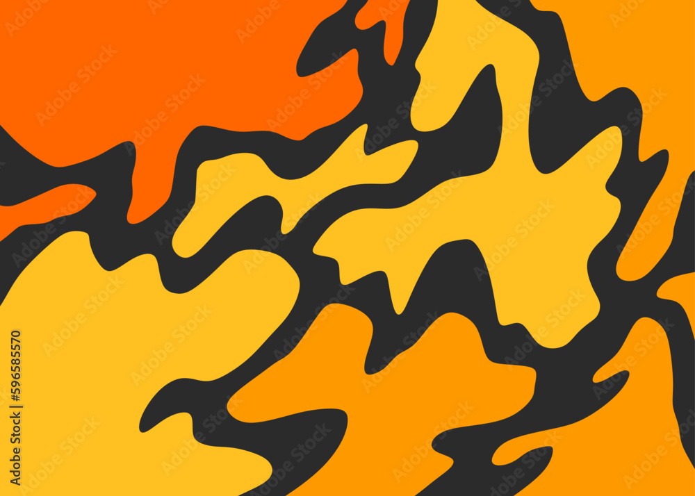 Abstract background with wavy camouflage pattern Abstract background with wavy camouflage pattern