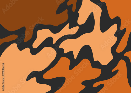 Abstract background with wavy camouflage pattern