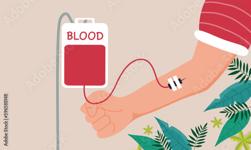 world blood donor day illustration vector