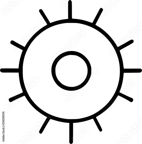 sun icon vector symbol design illustration photo