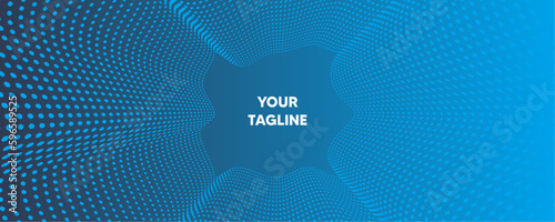 Blue Halftone Background Vector Eps