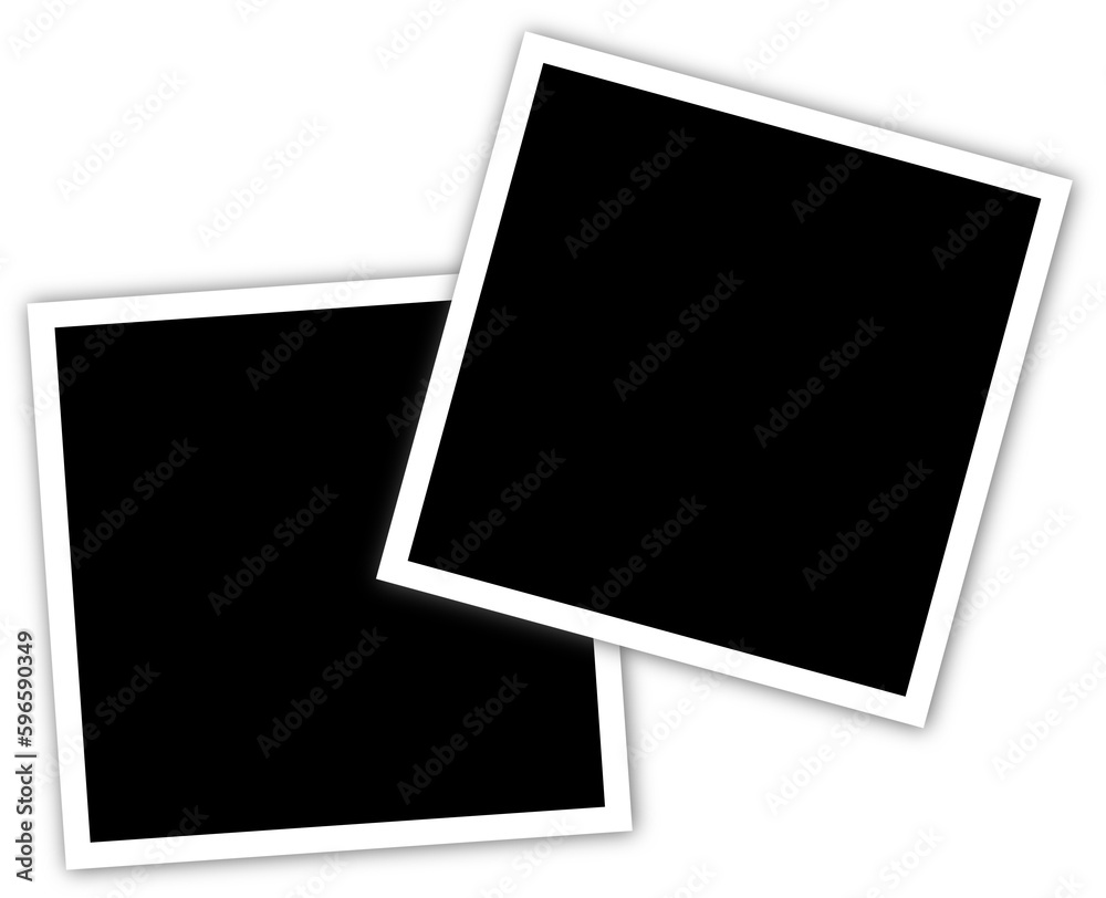 Set of Isolated Square Photo Frames Set of Isolated Square Photo Frames