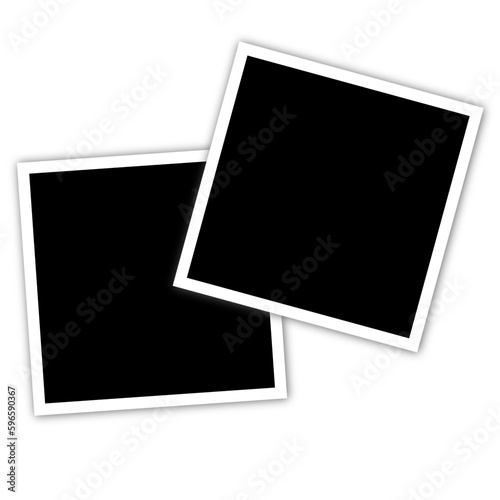 Set of Isolated Square Photo Frames