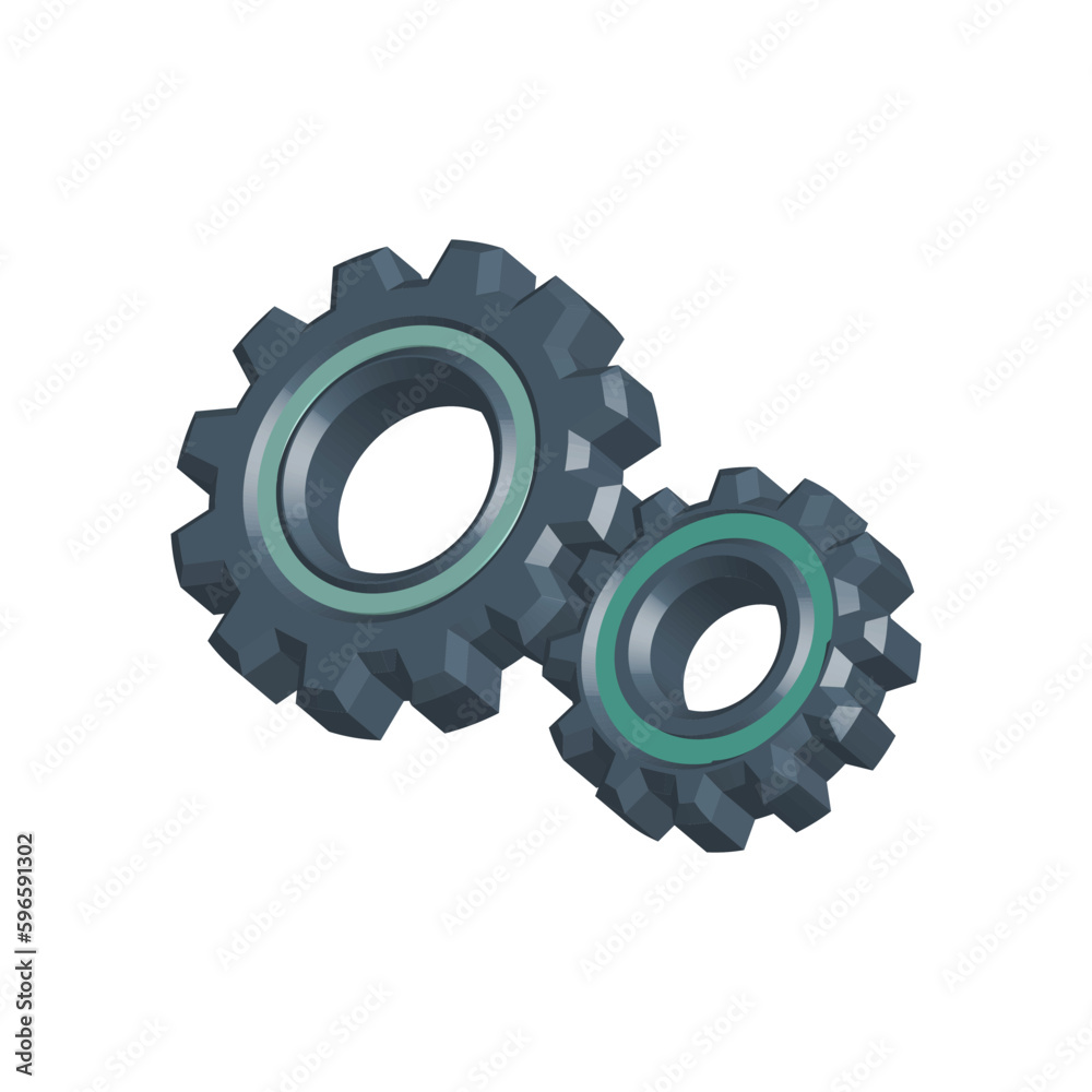 Gear icon isolated on white background. Setting Gear 3d icon. 3d rendering, 3d Illustration Setting or Cogwheel Icon for creative user interface, web design symbol Gear icon isolated on white background. Setting Gear 3d icon. 3d rendering, 3d Illustration Setting or Cogwheel Icon for creative user interface, web design symbol
