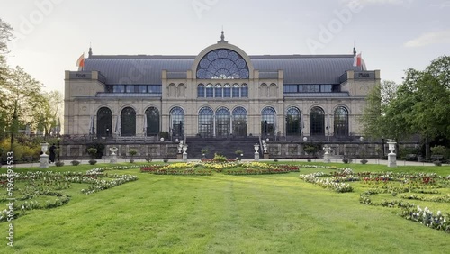 Wallpaper Mural castle house in a beautiful park with flowers, flora, cologne, germany Torontodigital.ca