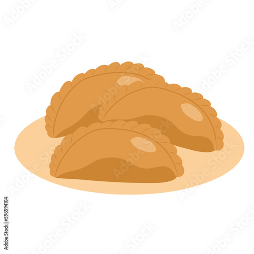Curry Puff Illustration 
