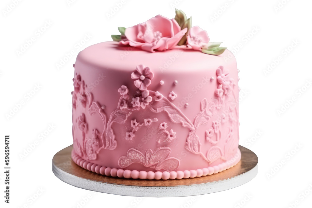 Wedding cake isolated on transparent background. Generative Ai Wedding cake isolated on transparent background. Generative Ai