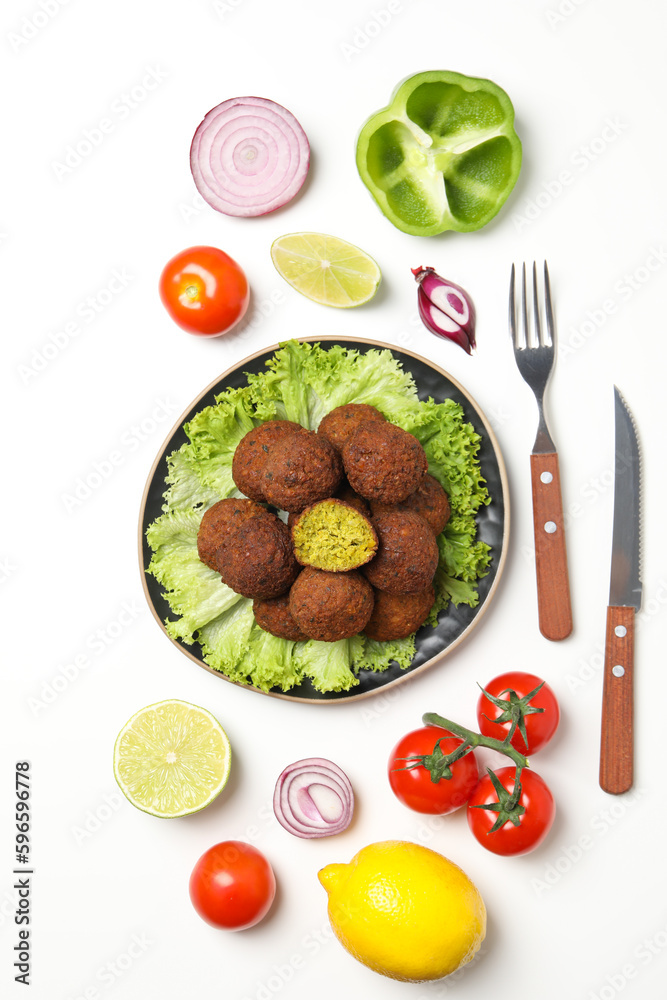 Vegetarian food concept - falafel, tasty falafel balls Vegetarian food concept - falafel, tasty falafel balls