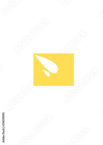 illustration of a yellow vector icon