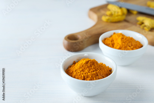 Fragrant seasoning - turmeric, one of the main ingredients in Indian curry