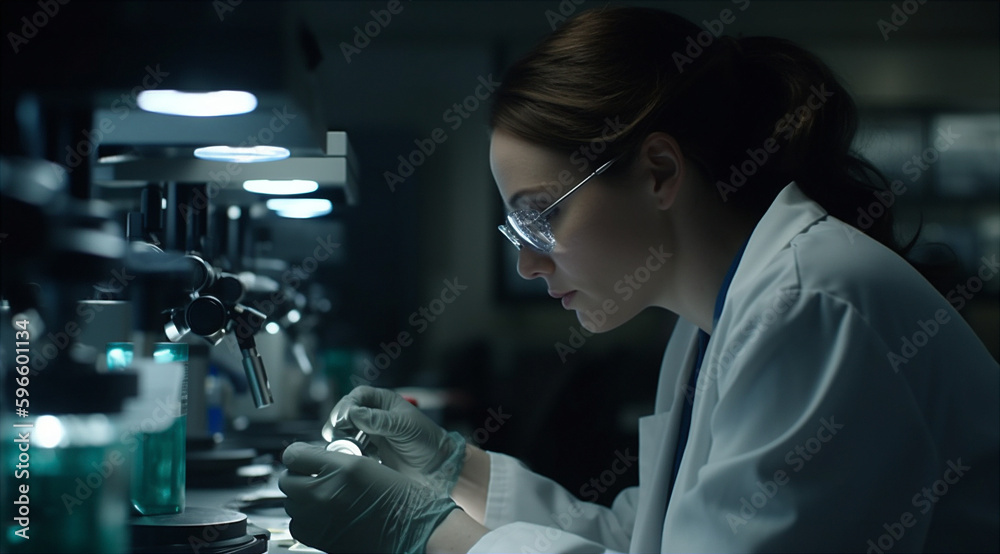 Scientist conducting research in a laboratory.. A.I Generated Scientist conducting research in a laboratory.. A.I Generated