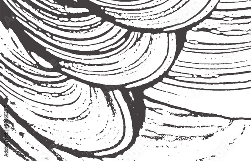 Grunge texture. Distress black grey rough trace. A