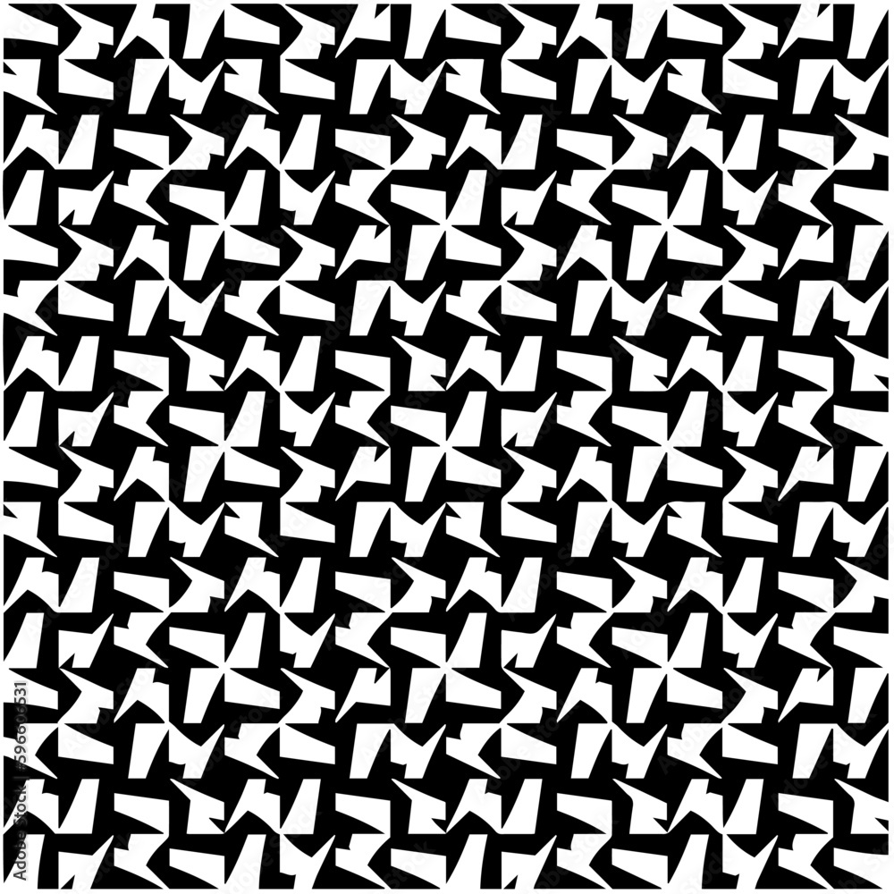 Monochrome pattern. Abstract texture for fabric print, card, table cloth, furniture, banner, cover, invitation, decoration, wrapping.seamless repeating pattern.Black and white color. Monochrome pattern. Abstract texture for fabric print, card, table cloth, furniture, banner, cover, invitation, decoration, wrapping.seamless repeating pattern.Black and white color.