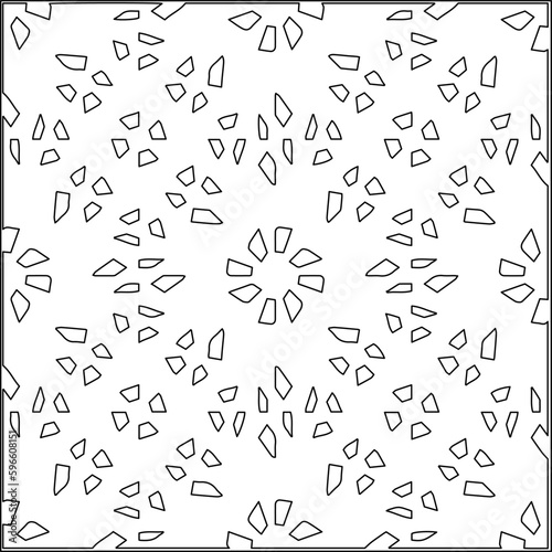  Modern stylish texture. Composition from regularly repeating geometrical element. Black and white pattern for web page  textures  card  poster  fabric  textile.. Vector illustrations.
