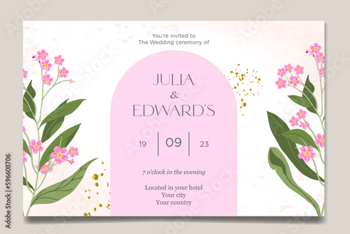 Wedding invitation card
