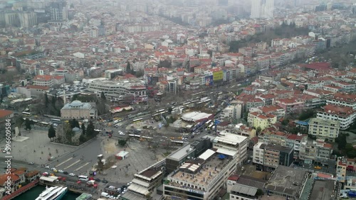 Istanbul Besiktas Square far away circle shot photo