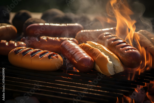 Grilled burgers, hot dogs, and sausages sizzling on the barbecue are the quintessential summer foods, enjoyed at backyard cookouts with friends and family.