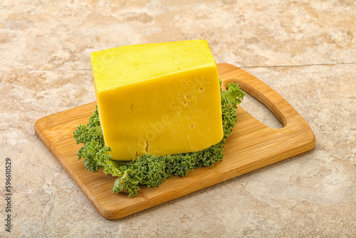 Yellow tilsiter cheese dairy product photo