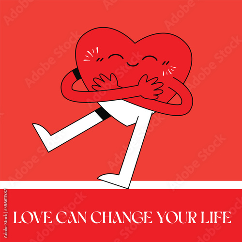 Love Heart Quote Design