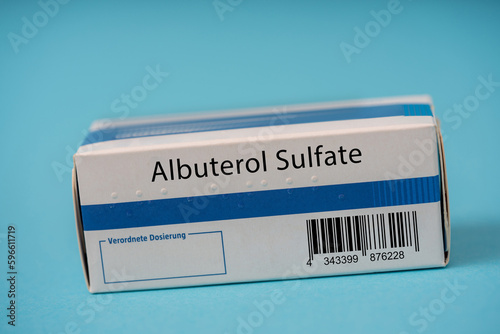 Albuterol Sulfate, A medication used to treat bronchospasm in people with asthma and other respiratory conditions photo