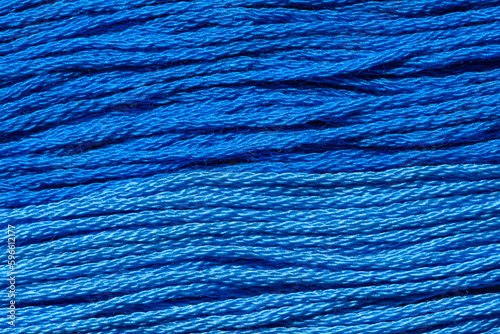 Jasno niebieska tapeta wzór struktura sznurków w zbliżeniu 