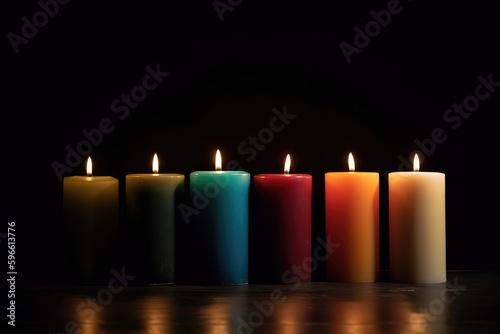candles in a row