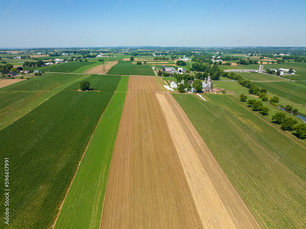 Green Fields Aerial