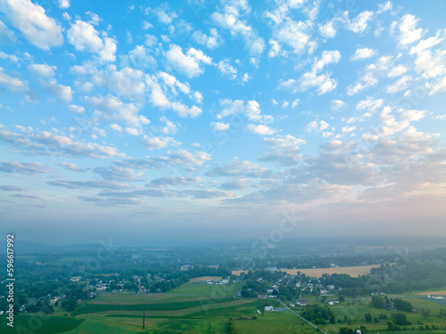 Morning Sunrise over Lancaster Farmland