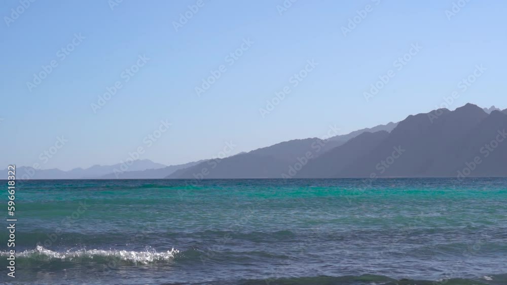 Beautiful Shades Of Blue At the Red Sea in Middle East - Static Wide Beautiful Shades Of Blue At the Red Sea in Middle East - Static Wide