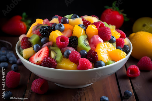 Fruit salad  with its rainbow of colors and mix of fresh fruit  is a perfect summer dessert that s light and refreshing after a heavy meal