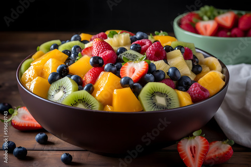 Fruit salad, with its rainbow of colors and mix of fresh fruit, is a perfect summer dessert that's light and refreshing after a heavy meal