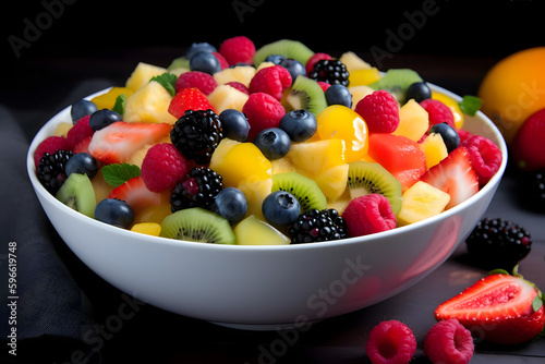 Fruit salad  with its rainbow of colors and mix of fresh fruit  is a perfect summer dessert that s light and refreshing after a heavy meal