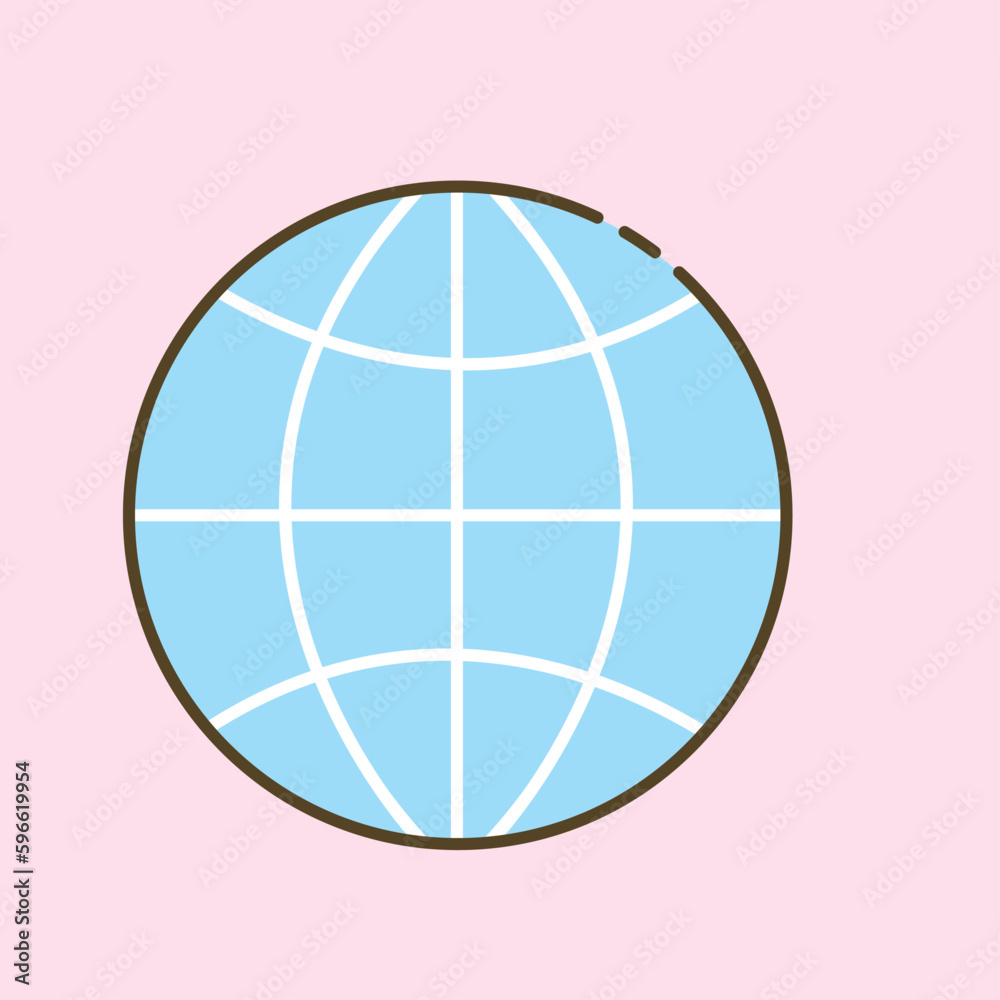 Globe icon, vector illustration. Globe icon, vector illustration.