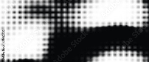 Halftone background vector. Monochrome Abstract dot, Gradient halftone dots for background pattern and texture.