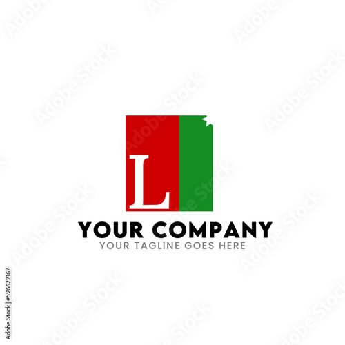 L letter abstract logo design for company