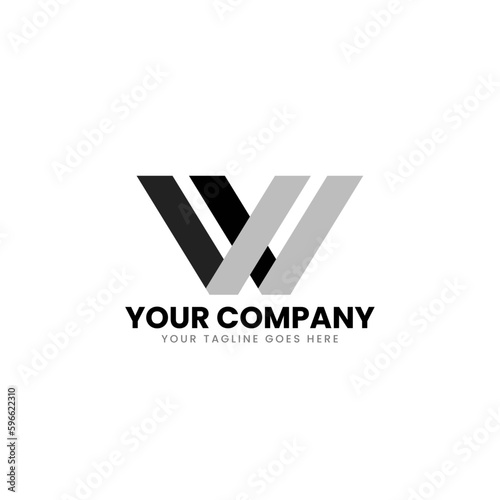 W letter logo for company