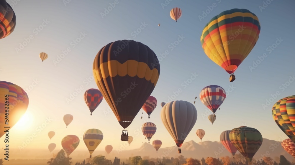 Obraz premium hot air balloons