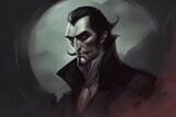 Dracula vampire. Generate AI