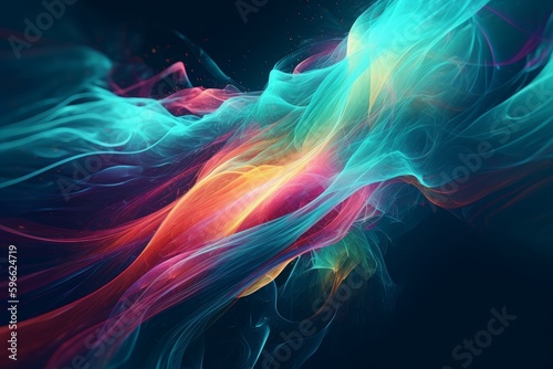Colorful light background. Generate Ai