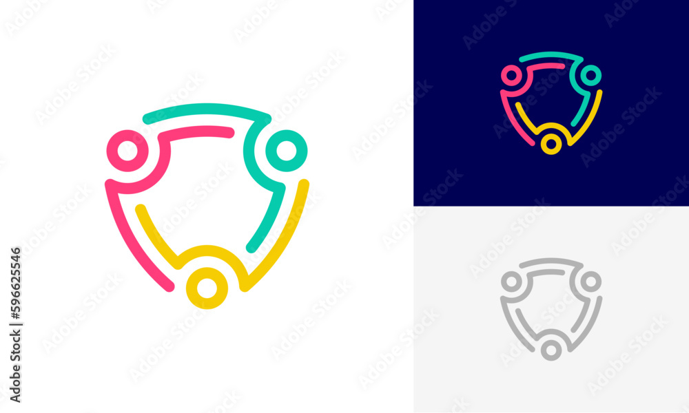 People Shield, People Protection, Abstract People, Human Family, Community People, Social community, Family Teamwork Logo design vector People Shield, People Protection, Abstract People, Human Family, Community People, Social community, Family Teamwork Logo design vector