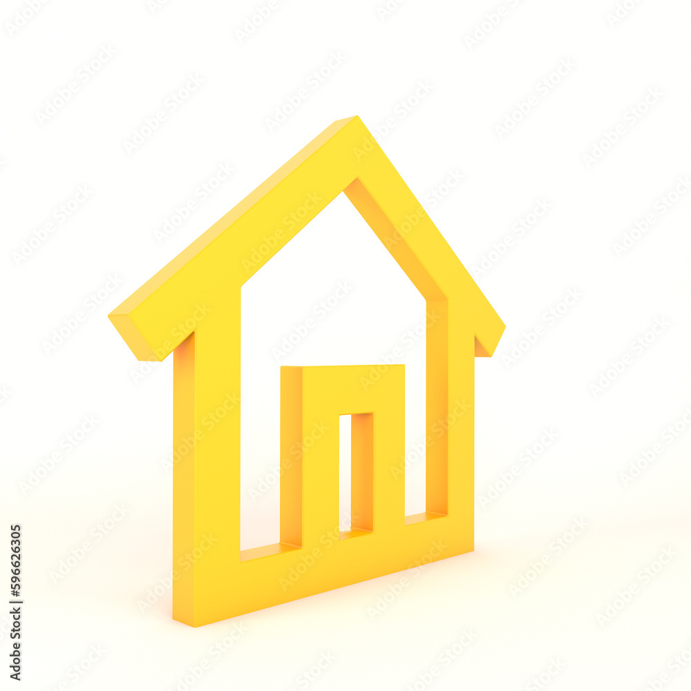 Home Sign Icon Left Side With White Background Home Sign Icon Left Side With White Background