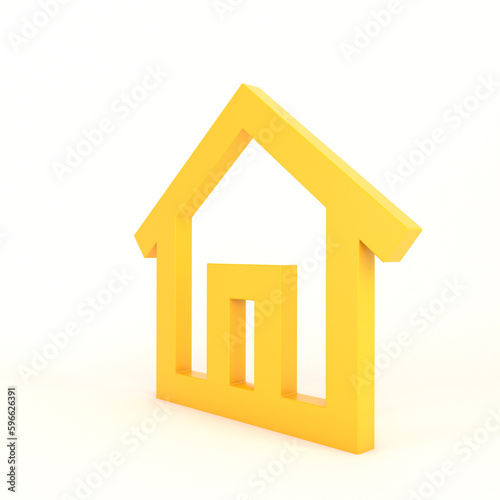 Home Sign Icon Right Side With White Background