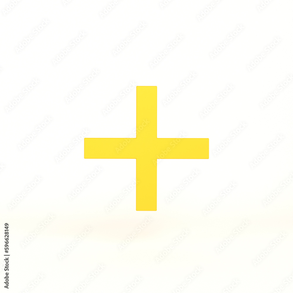 Plus Icon Front Side With White Background Plus Icon Front Side With White Background