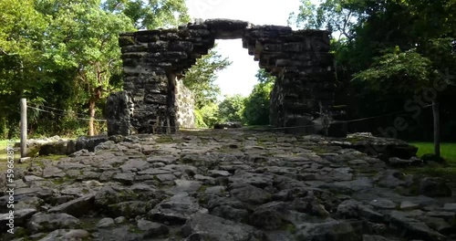 The Arch at San Gervasio, Mayan archeological site, Cozumel, Mexico. photo